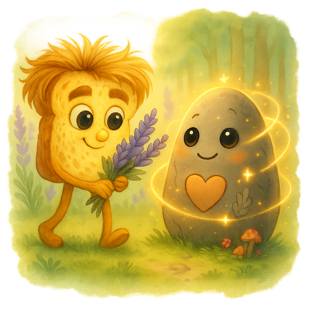 Omrvinka s levandulkou