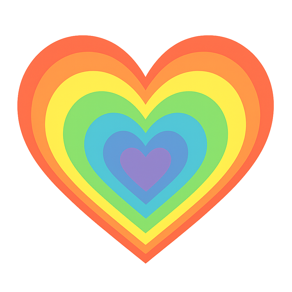 Dúhové srdiečko